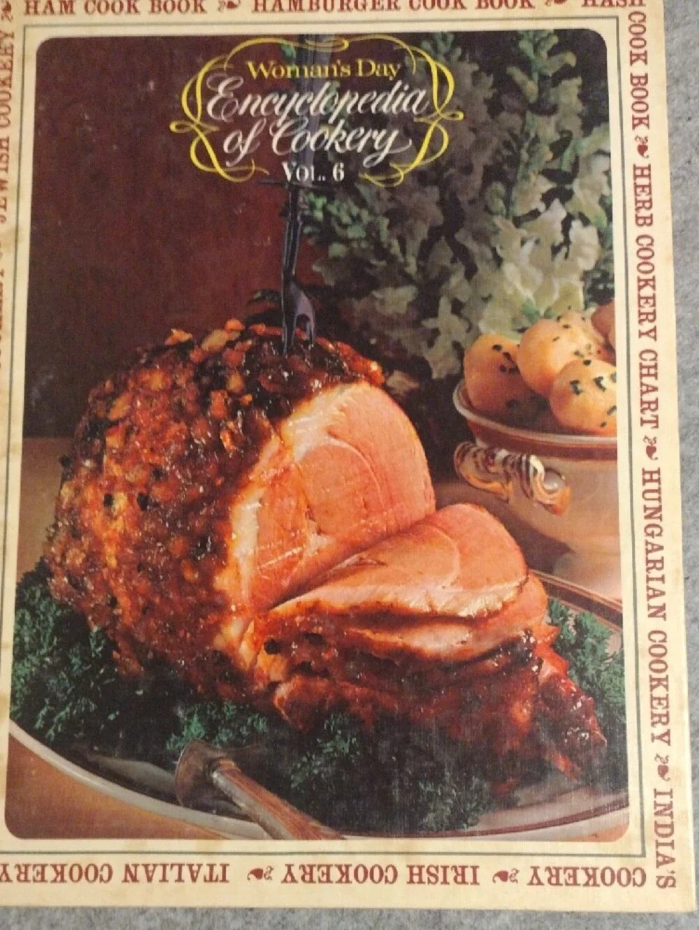 Encyclopedia of Cookery Vol. 6-8 Hardcover Cookbook (Cream/Brown)